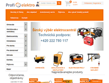 Tablet Screenshot of profi-elektro.sk